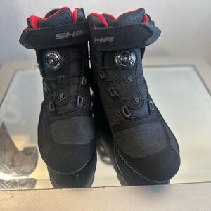 Shima Black and Red Motorcycle Boots